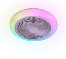 Stropní ventilátor se světlem LED 3000–6500K biela IP20 TRIO Reality HOLMSUND R69282101 časovač