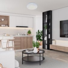 RABALUX 2117 Bruce stropní svítidlo LED D590mm 40W/3300lm 3000-6000K+RGB bílá, stmívatelné, dálkové ovládaní, starlight efekt