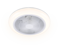 Stropní ventilátor se světlem LED 3000–6500K biela IP20 TRIO Reality HOLMSUND R69282101 časovač