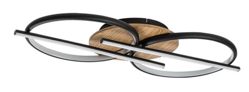 RABALUX 71403 Arash stropné svietidlo LED 40W/2200lm 3000+4000+6500K čierna, drevo, biela