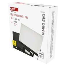 Reflektor so senzorom LED 5000lm 4000K čierna IP44 EMOS TAMBO Evo ZS2944