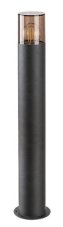 RABALUX 7159 Teplice exteriérové stojanové svítidlo/sloupek V600mm 1xE27 IP44 matná černá, kouřová
