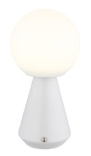 GLOBO 21029W SORA dotyková stolní lampička V235mm LED 1,5W 160/140lm 3000+4500+6500K IP41 bílá, opálová, USB Cable incl.