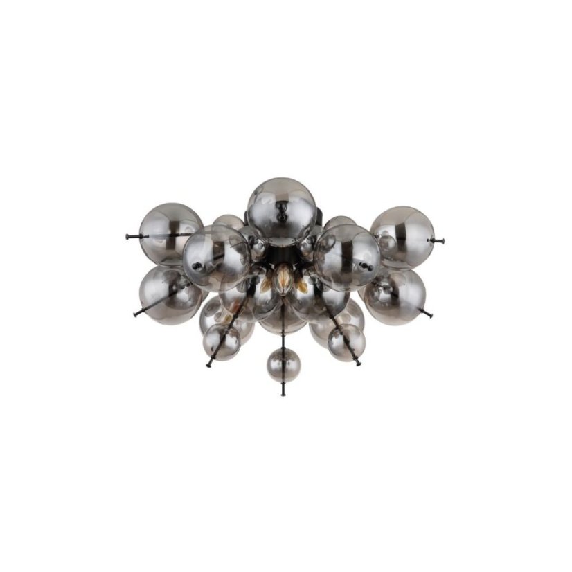 GLOBO 15633DS UDO stropní svítidlo D550mm 3xE14 černá matná, kouřová