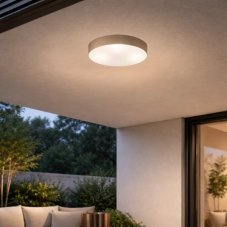 Venkovní stropní svítidlo 2x E27 šedo béžová IP43 Rabalux Dolen 75067