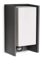Philips 16352/93/PN Bridge venkovní nástěnné svítidlo E27 1x42W IP44 antracitové s pohybovým čidlem