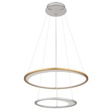 GLOBO 67333-44H UMBRA závesné svietidlo D617mm LED 40W/2127lm 2700-6500K strieborná, zlatá, biela, diaľkový ovládač