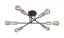 RABALUX 71026 Branwen stropní svítidlo 6xE27 D570mm matná černá, saténový chrom