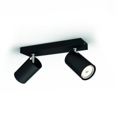 Philips 50592/30/PN Kosipo spot 2xGU10 černý
