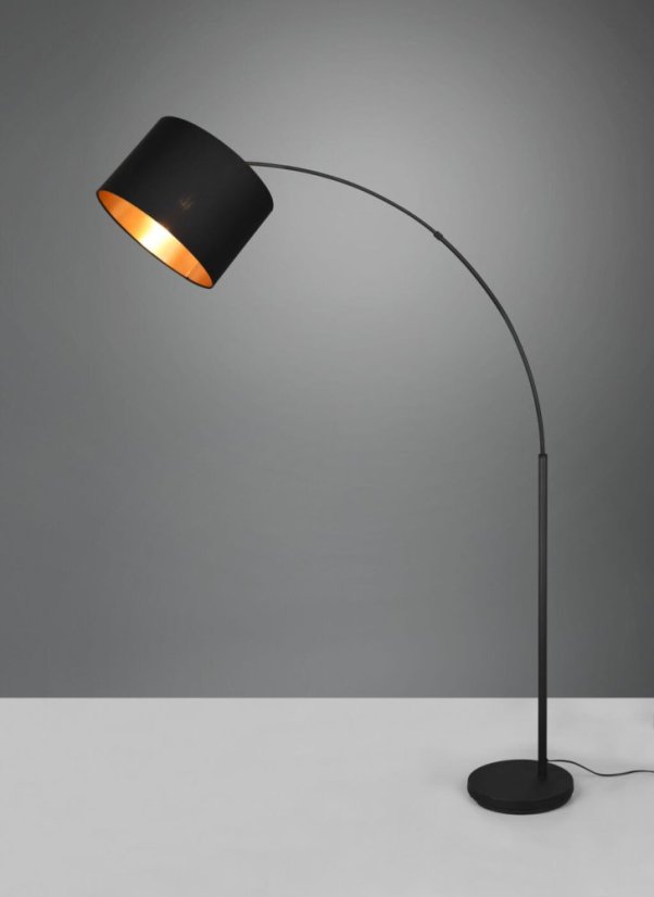 TRIO Reality R40081080 BOLIVIA stojací lampa V1710mm 1xE27 černá matná