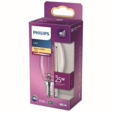 Philips 8718699777531 LED Classic žárovka 2W/25W 250lm E14 2700K 220-240V B35 filament svíčka