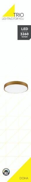 TRIO 641310208 DOHA stropní svítidloSMD LED D450mm 29W/3260lm 2300+3000+4000K mosaz