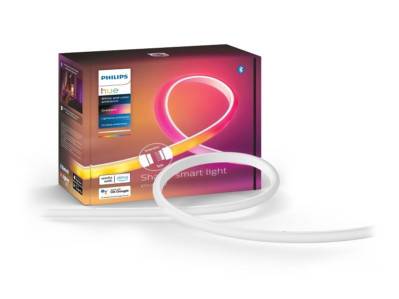 Philips HUE LED White and color Ambiance Gradient 1m Lightstrip 12,3W 1000lm 2000-6500K+RGB stmievateľný BlueTooth