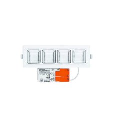 Sylvania 2021689 zápustné svietidlo Optix Recessed 4 Cells 3000K hliník DALI