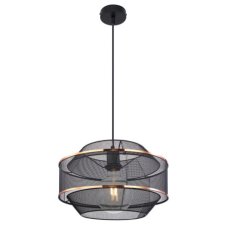 GLOBO 54020H1 BELLONA závesné svietidlo D350mm 1xE27 čierna, zlatá