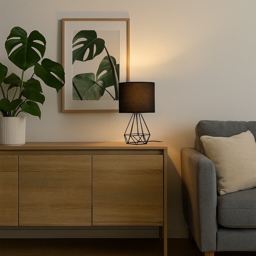 Rabalux 3016 Kinga lampička 1xE14 čierna