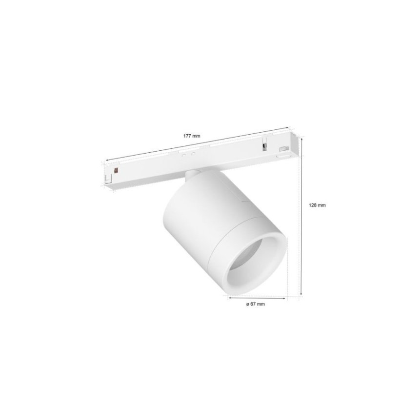 8719514407466 Philips Hue White and Color Ambiance Perifo bodové svítidlo LED - Extension 5,2W/490lm 2000-6500K+RGB bílé