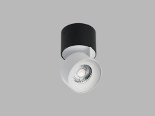 LED2 11508331DT KLIP ON stropné povrchové bodové svietidlo LED D77mm 11W/770lm 3000K TRIAC čierna, biela
