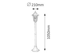 Rabalux 8209 Velence exteriérové stojanové svítidlo 1xE27 bílá