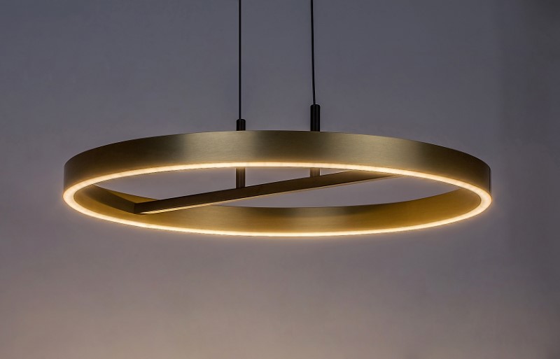 RABALUX 72221 Thric závesné svietidlo D600mm LED 42W/3500lm 3000K čierna, zlatá, biela