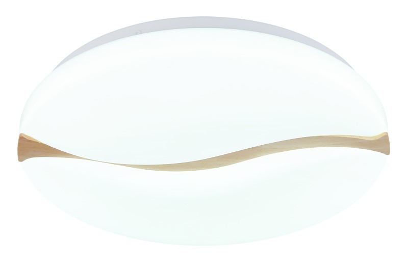 GLOBO 41790-20 LETICIA stropní svítidlo D390mm LED 24W 2790/1850lm 3000+4200+6000K bílá, dřevo