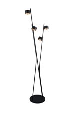 Stojací lampa 4x GX53 černá, zlatá TRIO SELECT CODA 469000480
