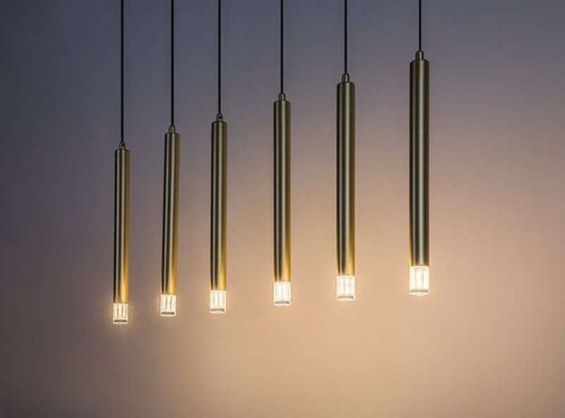 RABALUX 72363 Ramira závesné svietidlo 6xG9 zlatá, priehľadná