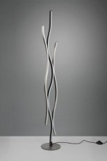 TRIO 441210305 BLAZE stojaca lampa SMD LED V1380mm 28W/3250lm 2300+3000+4000K brúsený hliník, stmievateľná