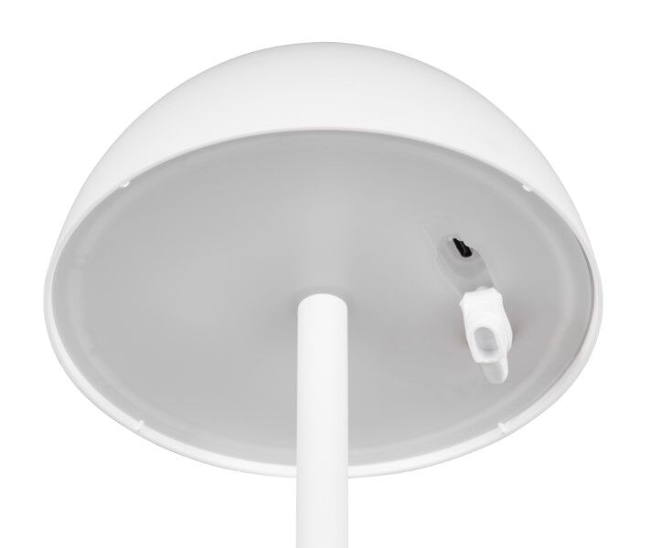 TRIO Reality R54106131 RICARDO vonkajšia dotyková stolná lampa SMD LED V300mm 1,7W/240lm 3000K IP54 biela matná, nabíjateľná batéria, USB-C port