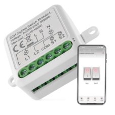 EMOS H5104 GoSmart prepínací modul 2-kanálový nevyžaduje N vodič ZigBee