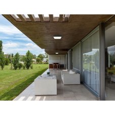 LED2 5200254 SOLO vonkajšie stropné svietidlo so senzorom LED 296x296mm 16W/1100lm 3000-4000-6500K IP65 antracit, opál