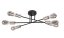 RABALUX 71026 Branwen stropní svítidlo 6xE27 D570mm matná černá, saténový chrom