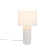 Stolná lampa 1x E27 biela matná IP20 TRIO Reality BLAIR R51811931