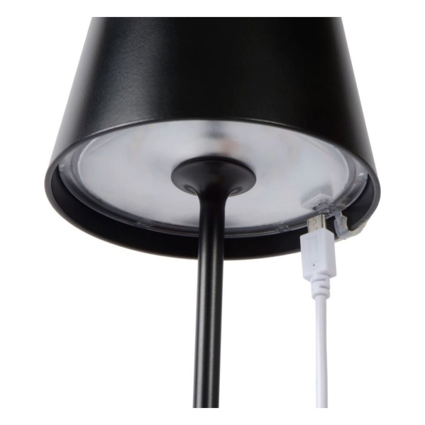 LUCIDE 27888/04/30 JUSTIN exteriérové stolní svítidlo LED 2,2W 154lm 3000K IP54 černá, stmívatelné