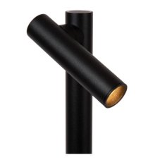 LUCIDE 27703/02/30 ANTRIM stojací lampa V1200mm LED 2,2W/140lm 2700K IP54 černá, bezdrátová nabíjecí podložka
