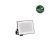 Philips 8720169365025 Lois exteriérový reflektor LED 10W/950lm 3000K IP65 čierna