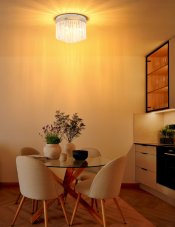 Stropní svítidlo 5x E14 piesková IP20 GLOBO lighting GORLEY 15698DB