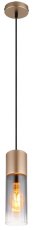 GLOBO 21000HCA ANNIKA závesné svietidlo D100mm 1xE27 kávová, dymová