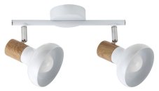 RABALUX 5944 Holly spot E14 2x40W bílá, imitace dřeva