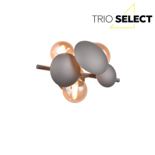 TRIO SELECT 217400342 BUBBLE nástěnné svítidlo 3xG9 antracit, jantarová