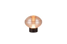 TRIO Reality R57771113 EARL dotyková stolná lampička SMD LED 1,5W/100lm 3000K čierna matná, jantárová, nabíjateľná batéria, USB-C port