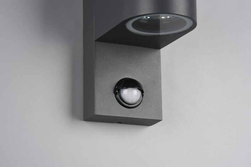 TRIO 214260242 ROYA exteriérové nástenné svietidlo so senzorom 2xGU10 V220mm IP44 antracit