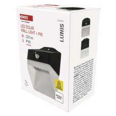 EMOS ZG151S LED solárne svietidlo LUNIS so senzorom pohybu, neutrálna biela