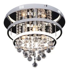RABALUX 2237 Pallas stropní svítidlo D400mm LED 32W/2030lm 3xE14 4000K chromová, bílá