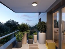 LED2 5233953 KERY exteriérové stropní svítidlo LED se senzorem D275mm 18W/1950lm 3000K/4000K/5700K IP65 černá