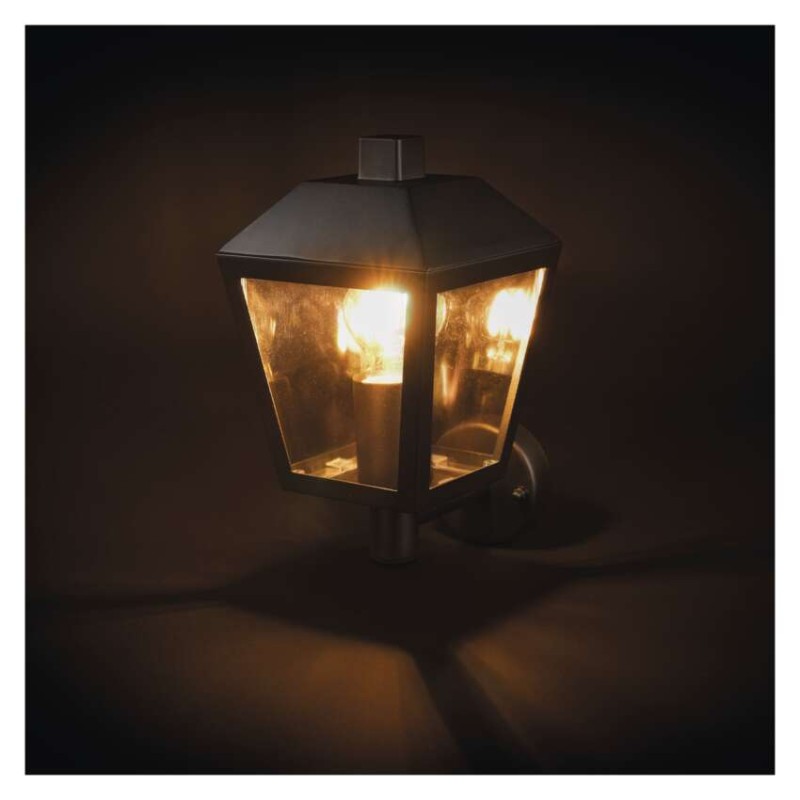 Emos ZGB010P ADENIA venkovní nástěnné svítidlo E27 198 × 150 × 278 mm  IP44 černá