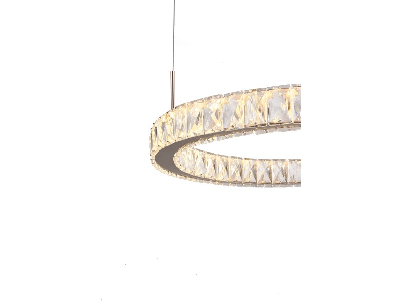 LED závesné svietidlo 4200 lm 3000K zlaté s krištáľovým efektom Zuma Line GIRONA MD3713-2-3GT