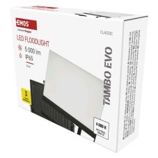 Reflektor LED 5000lm 4000K čierna IP65 EMOS TAMBO Evo ZS2544