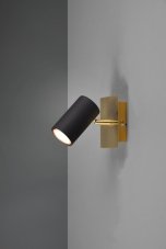 TRIO 802400180 MARLEY nástěnné bodové svítidlo/spot 1xGU10 černá, zlatá