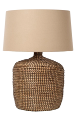 LUCIDE 10551/81/73 AMBALA stolní lampa V480mm 1xE27 přírodní, bílá